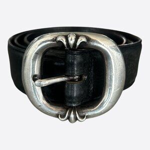 Chrome Hearts Black & Silver Gunslinger Belt